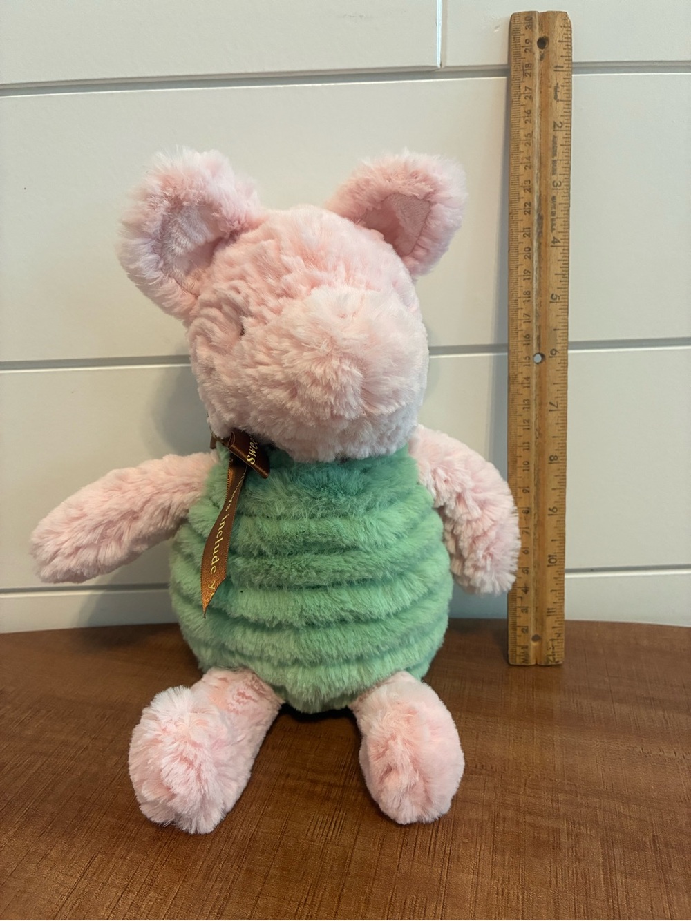Disney Plush Piglet Stuffed Animal in Pink and Green